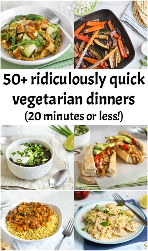 Vegetarian Dinners Quick