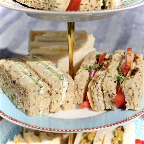 vegetarian sandwiches for afternoon tea