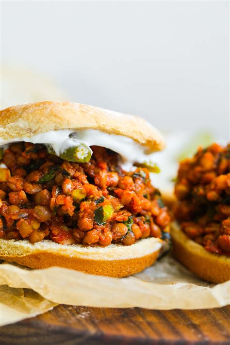 vegetarian sloppy joes with beans