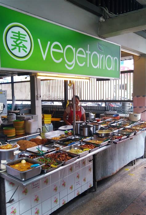 vegetarian stall