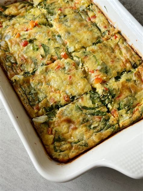 Veggie Egg Cheese Bake