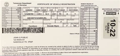 vehicle registration lebanon tn