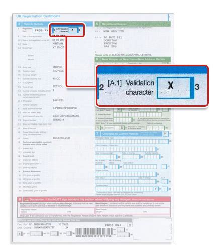 Vehicle Registration Validation Character