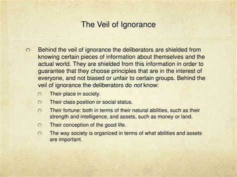 veil of ignorance define
