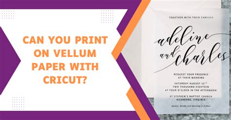 Vellum On Cricut