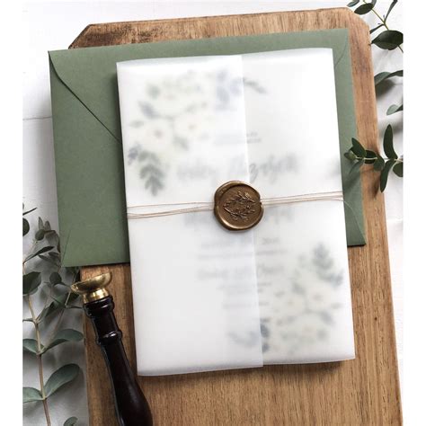Vellum Wrapped Invitations
