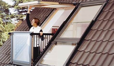 turn a roof window into a balcony with velux's cabrio