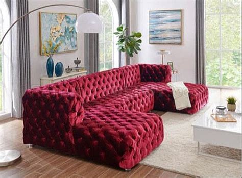 Favorite Velvet Sectional Sofa Red 2023