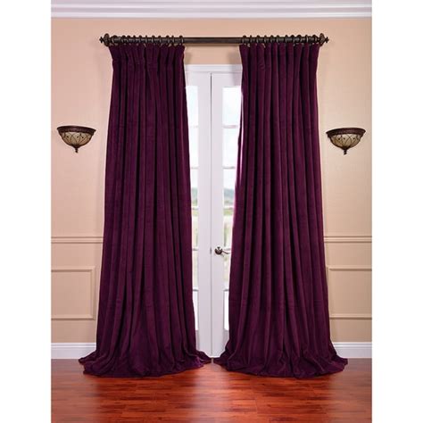 velvet blackout extra wide curtain panel