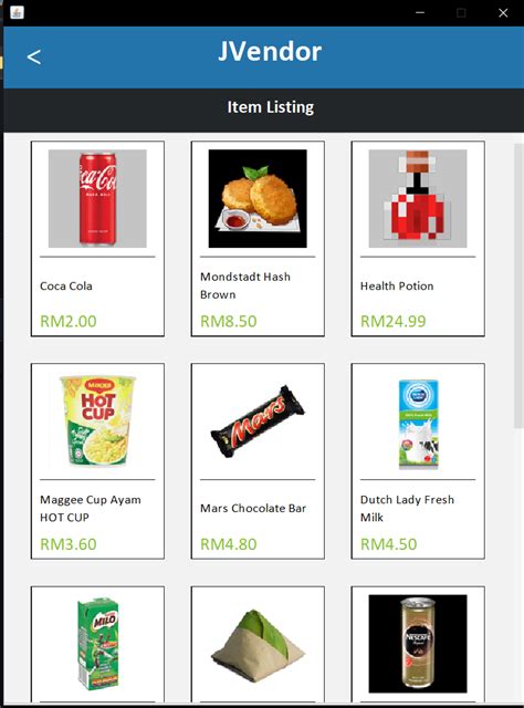 Vending Machine Java