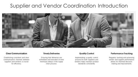 vendor coordination personal traits