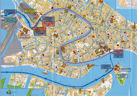 Venice Maps Top Tourist Attractions Free, Printable City Street Map