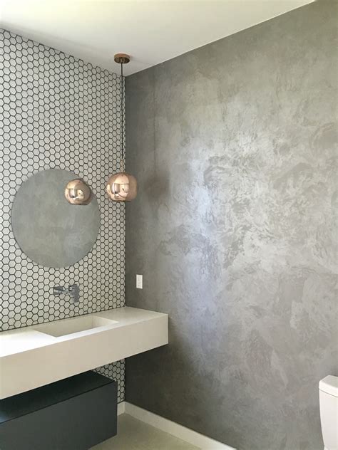 venetian plaster walls bathroom