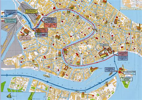 venezia santa lucia map