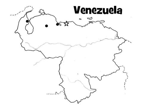 venezuela map coloring pages