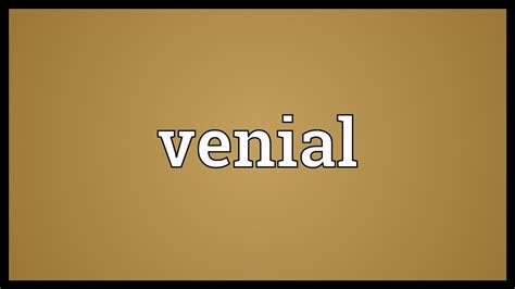 venial meaning in bengali