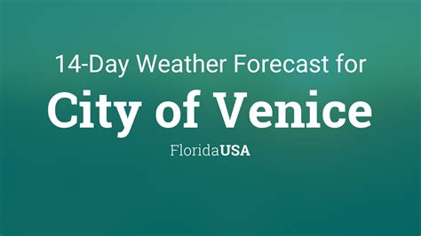 venice florida weather forecast radar