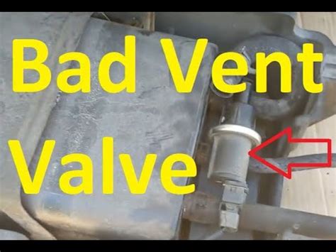 Vent Valve Malfunction