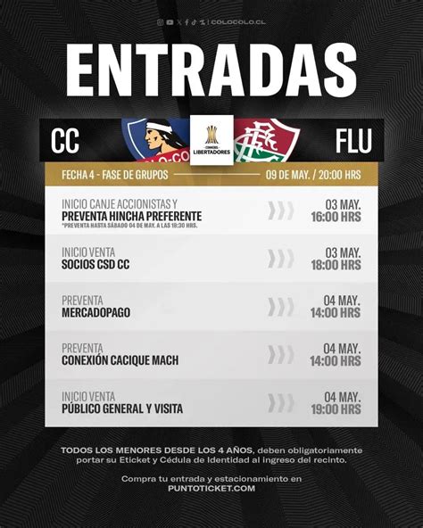 venta entradas colo colo fluminense