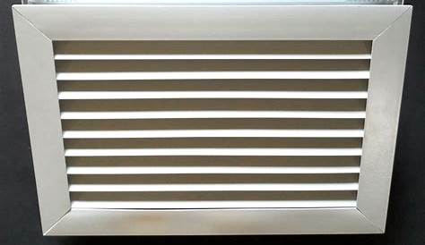 Ventilation Grill For Door e Vent Double Sided 600 X 150mm Anodised