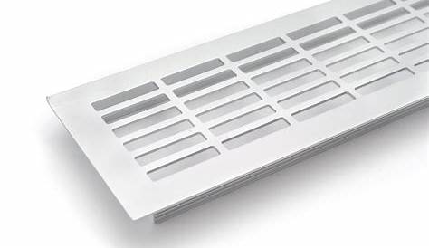 Plinth vent grill, 175 x 41mm Finished in white or brownn