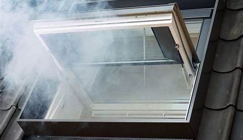 Ventilation Window FSR/U Centre Pivot White Polyurethane Smoke