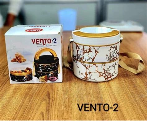 Vento Lunch Box With Pouch And Ss Plate With Free Ss Spoon Buy Online