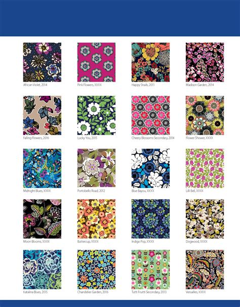 vera bradley outlet patterns floral