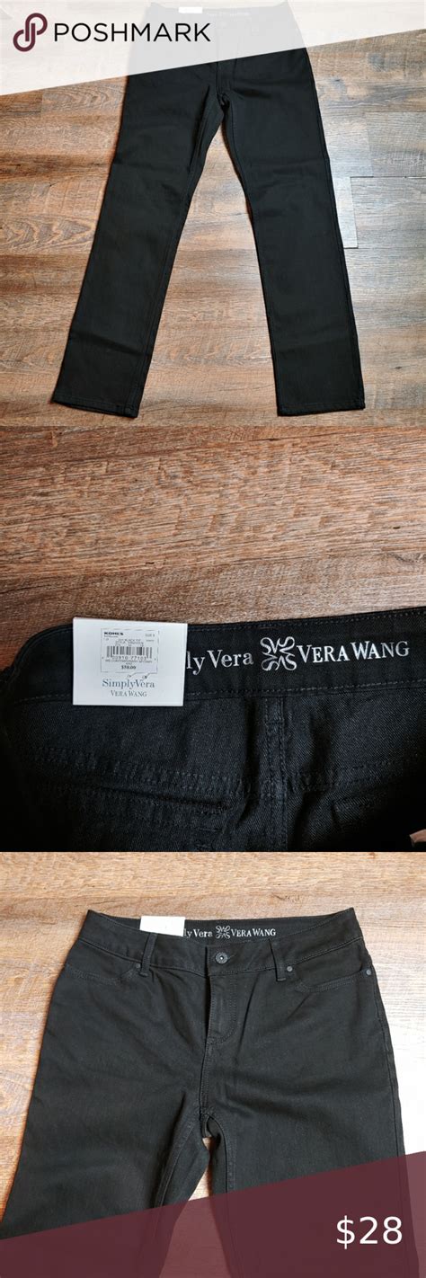 vera wang black jeans
