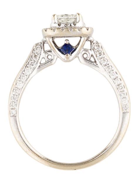 Vera Wang Diamond and Sapphire Engagement Rings