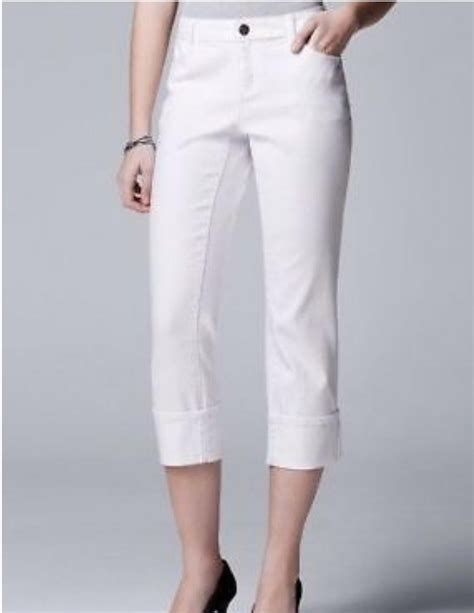 vera wang white jeans