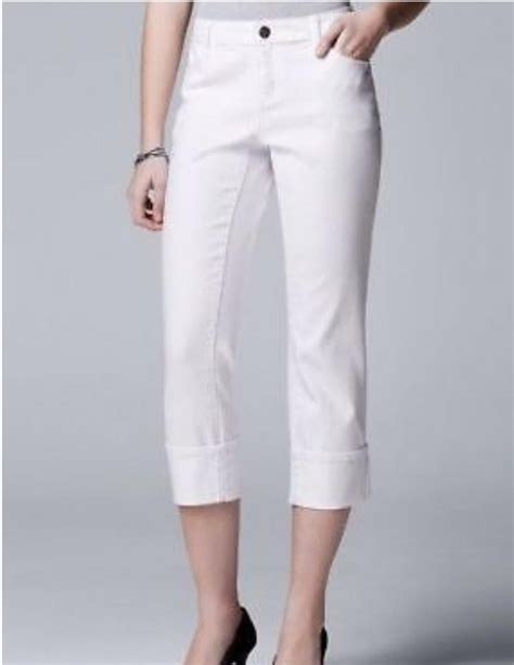 vera wang white pants