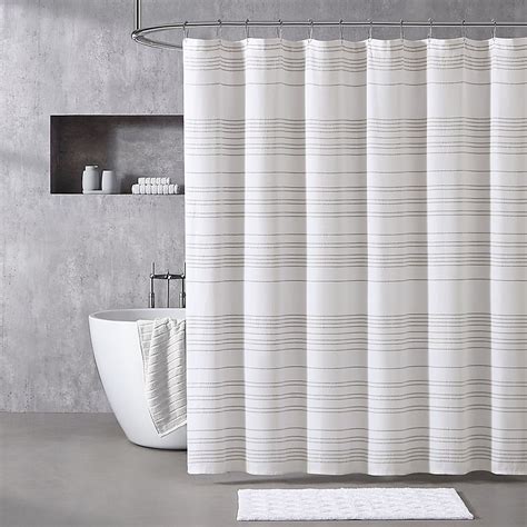 vera wang white shower curtain
