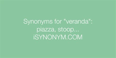 verandah synonym