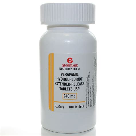 verapamil 240 mg cr tablet