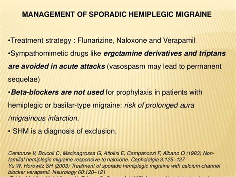 verapamil for hemiplegic migraine