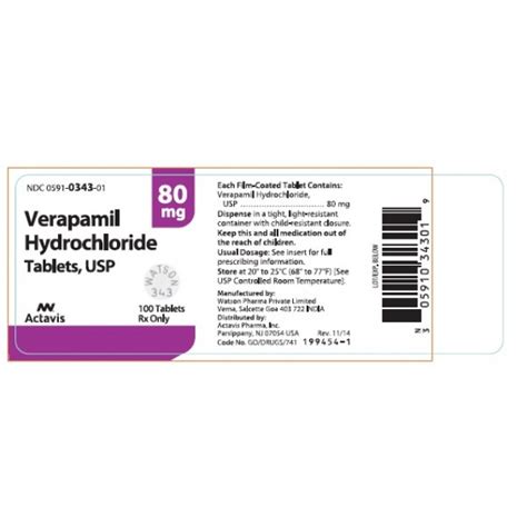 verapamil hydrochloride 80mg