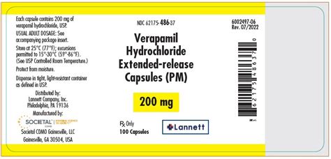 verapamil pm vs sr