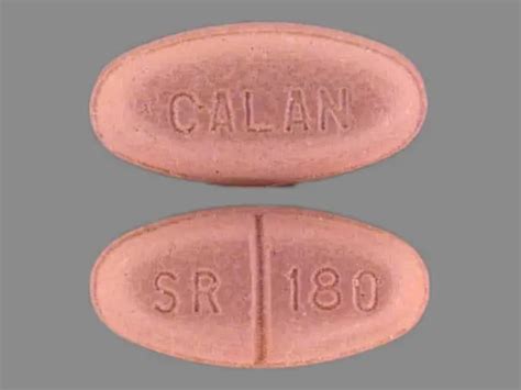 verapamil sr 180 mg cr tablet