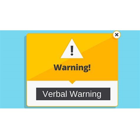 verbal warning