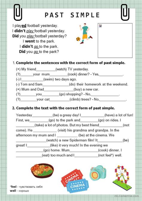 verbs regular and irregular exercise