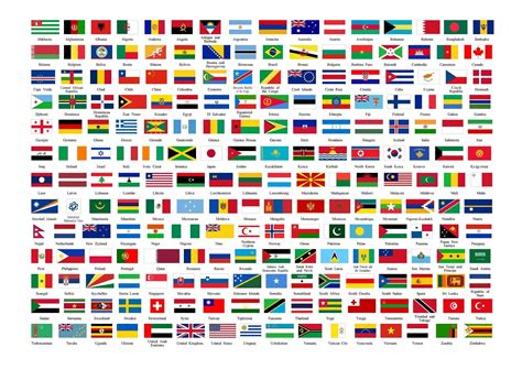 verdens flagg i farger