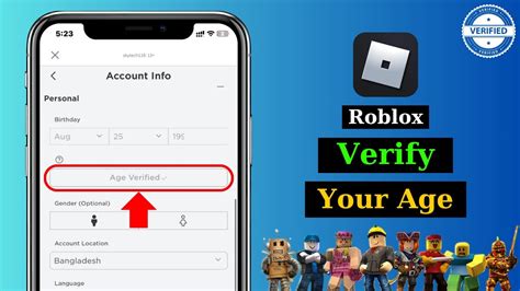 verified with a check by age roblox