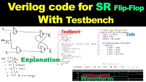 verilog code for sr flip flop using dataflow modelling