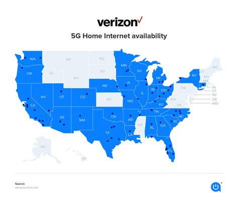 verizon 5g internet map