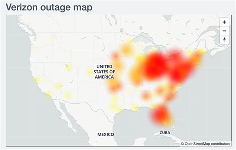 verizon fiber outage map