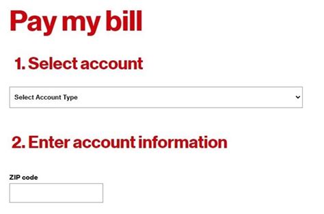 verizon pay my bill zip code