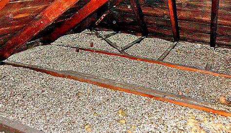 Vermiculite Insulation In Attic More Partial View Of A
