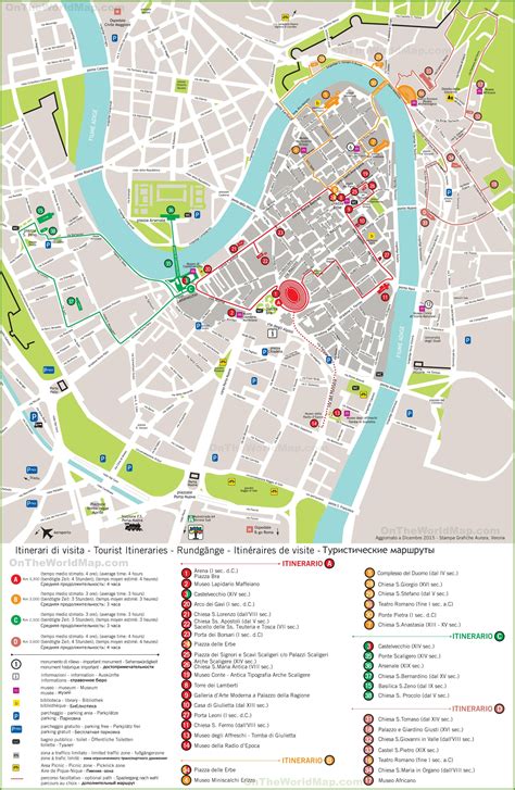 Verona auf Karte stockfoto. Bild von papier, datenbahn 122929680