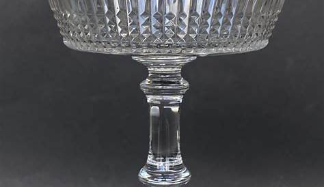 Verre Baccarat Pointe De Diamant 7 Flutes s Moulé BACCARAT Cristal